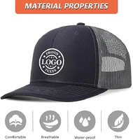 Gorra Trucker Unisex Ajustable Negra y Gris con Malla Trasera, Estilo Hip Hop a Rayas, para Ciclismo, Playa y Aire Libre, con Parche 'El Mejor Papá del Mundo', Venta al por Mayor