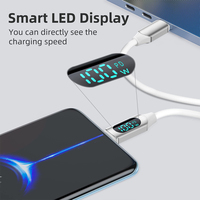 OEM Longitud 100W Pantalla digital Cable DE DATOS Carga rápida Tipo C a tipo C Teléfono móvil Usb C Pd para Macbook