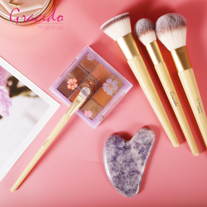 Vente en gros de pinceaux de maquillage avec fond de teint et logo personnalisé, ensemble de pinceaux de maquillage avec <span class=keywords><strong>pierre</strong></span> à gratter et étui professionnel - Product Image 5