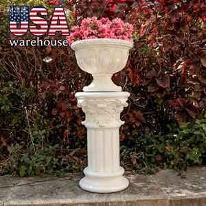 <span class=keywords><strong>Statua</strong></span> di Colonna <span class=keywords><strong>Greca</strong></span>, 40 cm di Altezza, Elegante Scultura di Colonne Romane Greche Bianche, Supporto Decorativo per Esterni, Giardino, Patio, Matrimoni - Product Image 1