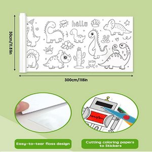 Rotolo <span class=keywords><strong>di</strong></span> Carta Offset Personalizzato per <span class=keywords><strong>Disegni</strong></span> e Graffiti dei Bambini con Logo Personalizzato, Dimensioni 30x300cm - Product Image 2