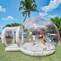 Dôme gonflable Yuedong de 4 m, tente bulle, maison bulle transparente, ballon transparent, lumière LED, rebondissant