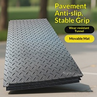 Plaque de base routière en polyéthylène, mobile, résistante à la compression, résistante à l'usure, antidérapante, plancher temporaire personnalisé