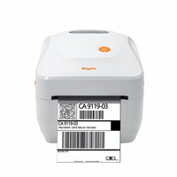Printer Label Barcode Thermal Desktop AIYIN 4x6 Nirkabel dengan Antarmuka Bluetooth, Tempat Kertas Label Besar, Tanpa Tinta, Printer Label Pengiriman