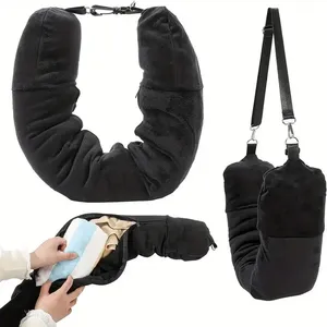Funda <span class=keywords><strong>De</strong></span> Almohada rellenable para el cuello, bolsa organizadora en forma <span class=keywords><strong>de</strong></span> U, bolsa <span class=keywords><strong>de</strong></span> <span class=keywords><strong>viaje</strong></span> transportable, cojín <span class=keywords><strong>de</strong></span> avión con ropa para mayor comodidad - Product Image 1