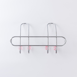 Chrome Metal <b>Wire</b> Ledge <b>Rack</b> With Hooks Multi-purpose Modern <b>Storage</b> Holder For Home & Factory - Product Image 2