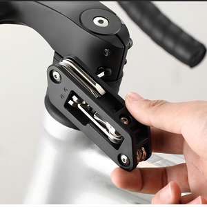 Herramientas para Bicicleta, Juego de Herramientas Portátiles Multifuncionales 10 en 1 para Reparación de Bicicletas de Montaña y Carretera, Llave de Trinquete Hexagonal - Product Image 5