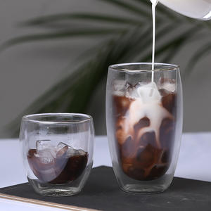 Fabricant en gros 250ml 350ml 450ml Tasse en verre à double paroi en forme d'œuf Vaisselle créative pour Starbucks - Product Image 2