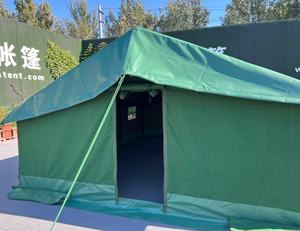 Carpa Impermeable de Lona Verde UPDF de Uganda, OEM, para 100 Personas, con Techo de PVC - Product Image 5