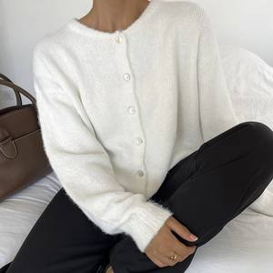 מותאם אישית סתיו חורף נשים רך מזדמנים סרוג קרדיגן בסגנון חדש סגנון חדש סוודר שרוול ארוך - Product Image 3