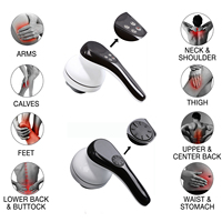 Masseur corporel électrique rechargeable à main pour femmes, vibration profonde, anti-cellulite, appareil brûleur de graisse pour le dos et les fesses