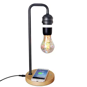 Левитирующая лампа, креативная магнитная плавающая левитирующая лампа, лампа, левитирующая Лунная лампа с беспроводным зарядным устройством