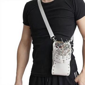 ซองใส่กรรไกรตัดผมหนังแท้ระดับพรีเมียมสำหรับร้านเสริมสวย  กระเป๋าใส่อุปกรณ์มืออาชีพ ป้องกันการกระแทกสำหรับช่างทำผม รุ่น LBSH-0030 - Product Image 1