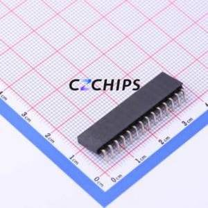 KH-2.54FH90-1X14P-H8.5 Pin Socket Bent Lead Through Hole,P=2.54mm Connector 1x14P 2.54mm Square Hole Right Angle Insert - Product Image 2