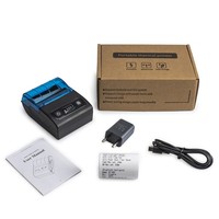Printer Thermal Mini Portabel untuk Ponsel, Printer Faktur/Struk Pintar untuk POS/ESC, Kompatibel dengan Kertas 58mm