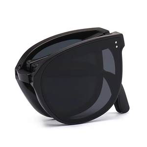 Gafas de sol plegables unisex con montura de PC, protección UV400, 3 lentes, diseño de montura completa para protección solar - Product Image 2