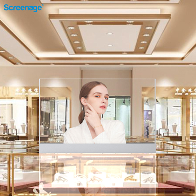 Screenage Transparent OLED IPS Panel Full HD 1920x1080 600cd/m2 Brightness 60Hz 1 Year Warranty Self-luminous Capacitive Display
