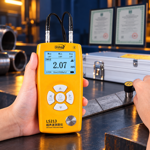 Portable LS213 Digital Metal Wall Thickness Meter with 5MHz Probe mm/inch Units and ±<b>2</b>% Accuracy - Product Image 1