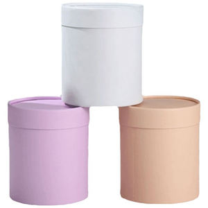 Caja de regalo redonda pequeña, material de papel beneficioso UV para arreglos florales y embalaje de ramo, estilo cubo abrazo - Product Image 1