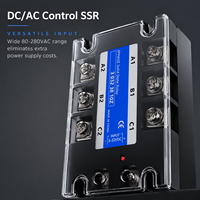 Relais statique triphasé AC/DC scellé à l'époxy, module de qualité industrielle 24V - 480V