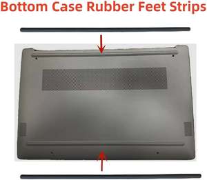 New Adhesive Rubber Feet Strips for Dell Latitude 7410 Bottom Cover Rubber Non-Slip Bumper Feet grey - Product Image 2