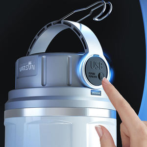 Warsun EB05 Hochleistungs-<span class=keywords><strong>LED</strong></span>-Flutlicht mit Doppellichtquelle, Wiederaufladbar, Tragbare Gartenbeleuchtung, Solarbetrieben für Camping - Product Image 4