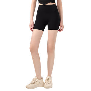 Женские бесшовные шорты для йоги с высокой талией, эффектом обтягивания и подтяжки ягодиц, цельные, без трусиков, спортивные штаны - Product Image 5