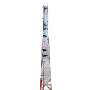 Первый класс мобильная антенна связи прицепа линия передачи стальной поставщик трубчатая башня