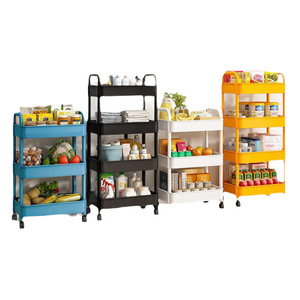 Estante de almacenamiento móvil de 5 niveles con ruedas para organización en cocina, baño y dormitorio - Product Image 5