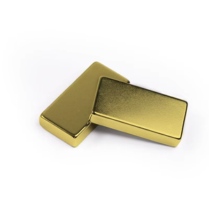 Benutzer definierte Magnete Magnete Ndfeb Magnet Gold Magneti Große Größe N48 Gold Magnet Seltenerd Neodym Rechteck Magnet - Product Image 6