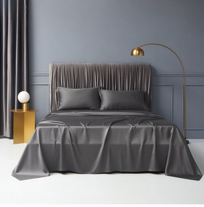 थोक 100% शहतूत रेशम के कपड़े मुद्रित बिस्तर सेट चादरें दिलासा रजाई - Product Image 5