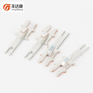 Connecteur à soudure pour PCB Fengdakang, en laiton, terminal plaqué étain partiel, anti-basculement, avec positionnement de tête - Product Image 2
