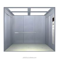 Ascenseur médical antibactérien de haute qualité 1600 kg 1,5 m/s avec contrôle intelligent et annonce vocale, 3 étages, pour passagers
