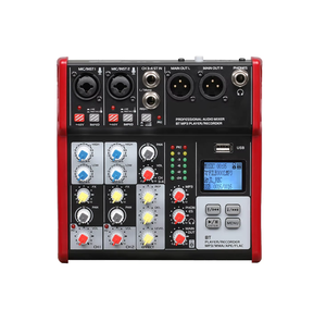 Interface audio Accuary Pro Audio MES4, mini table de mixage audio 2 canaux avec lecteur USB/MP3, table de mixage sonore - Product Image 6