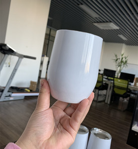 Vaso de Vino Personalizable con Logotipo, 12 oz, Nuevo, Venta al por Mayor, Calidad Superior, para Sublimación, con Tapa de Plástico, Forma de Huevo, para Regalos Personalizados - Product Image 5