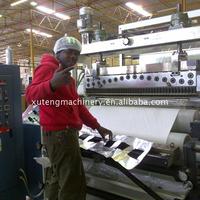 Machine à plastifier de film d'extrusion de bouffée d'orteil à entraînement électrique pour textiles pour matériaux d'emballage en plastique