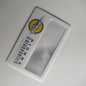 명함 이름 카드 3X 울트라 씬 북마크 PVC 프레넬 렌즈 스케일 돋보기 - Product Image 5