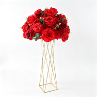 Flores Decorativas para Bodas, Centros de Mesa para Eventos, Bola de Flores Artificiales de Seda, Suministros de Decoración para Bodas