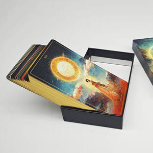 Produttore di stampa di mazzi di carte dei tarocchi bordo dorato personalizzato arte carte da <span class=keywords><strong>gioco</strong></span> oro stampa a caldo misteri <span class=keywords><strong>gioco</strong></span> di carte della fortuna - Product Image 4