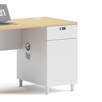 Bureau de patron minimaliste moderne Table d'ordinateur de bureau durable pour le superviseur de gestionnaire Bureau d'écriture à assemblage facile