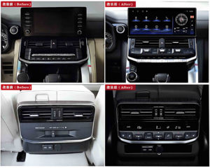 หน้าจอแอนดรอยด์ 13 ขนาด 12.3 นิ้ว พร้อมระบบ CarPlay และ GPS สำหรับ Toyota Land Cruiser LC300 ปี 2022-2023 รุ่น EXR & GXR อัปเกรดเป็น VXR พร้อมแผงควบคุมแอร์ด้านหลัง - Product Image 6