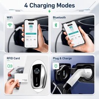 Station de recharge pour voitures électriques de norme européenne OEM, 7 kW AC, montage mural, chargeur de voiture électrique de type 2, station de recharge rapide