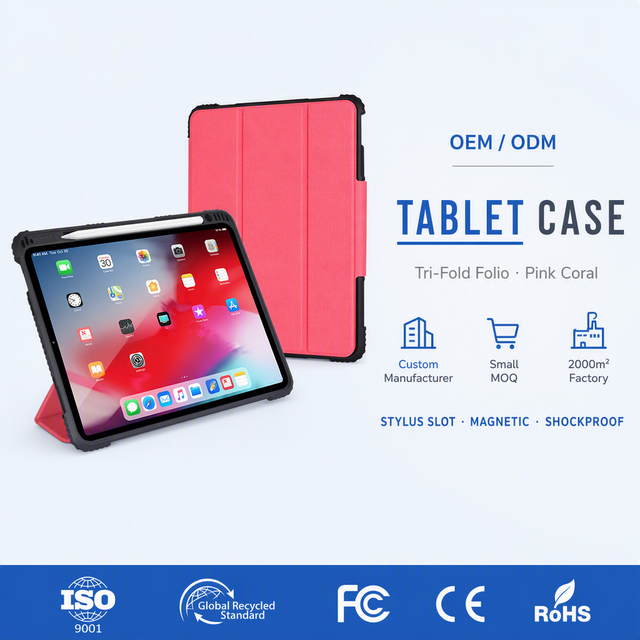 Kid Shockproof PU+Acrylic Protective Case for Ipad Pro 12.9 2018/2020/2021/2022 CE ROHS Certified 12-Month Warranty