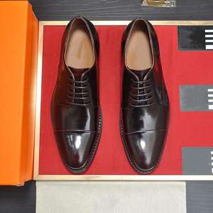 Zapatos formales de lujo hechos a medida para hombres de alta calidad, material de cuero, estilo de diseñador, zapatos de negocios de gama alta con logotipos - Product Image 4