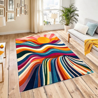 Direkt vom Hersteller: Große Teppiche für Wohnzimmer, Waschbare Teppiche, Moderne Heimteppiche für Lounge, Schlafzimmer und Apartments