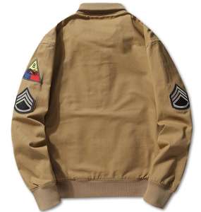 Giacche da uomo nuove giacche da pilota Vintage cappotto da uomo uomo stile stile Bomber giubbotti da volo Cargo abbigliamento da uomo - Product Image 3