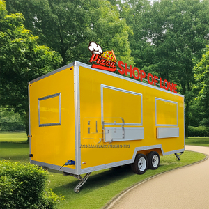 รถขายอาหารเคลื่อนที่ขนาดเล็ก พร้อมอุปกรณ์ครบครัน รถพ่วงขายอาหารแบบลากจูง สภาพใหม่ ตัวถังอลูมิเนียมและไฟเบอร์กลาส ราคาถูก เหมาะสำหรับขายเบเกอรี่ - Product Image 1