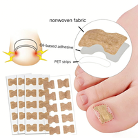 Soins des pieds indolores : 10 feuilles d'autocollants, patch correcteur pour ongles incarnés, bande adhésive PET non tissée sans huile ni colle, traitement