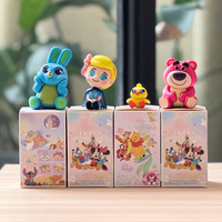 7PCS Figur Kartun Duduk Blind Box Toys Storyed Buzz Jessie Boneka Kelinci Lucu Hiasan Meja Koleksi Set Hadiah