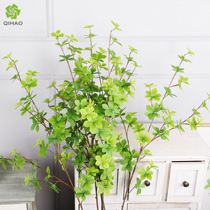 Planta Artificial Qihao Bell Leaf, Hojas de Alta Simulación, Decoración Verde para Interiores y Exteriores - Product Image 1